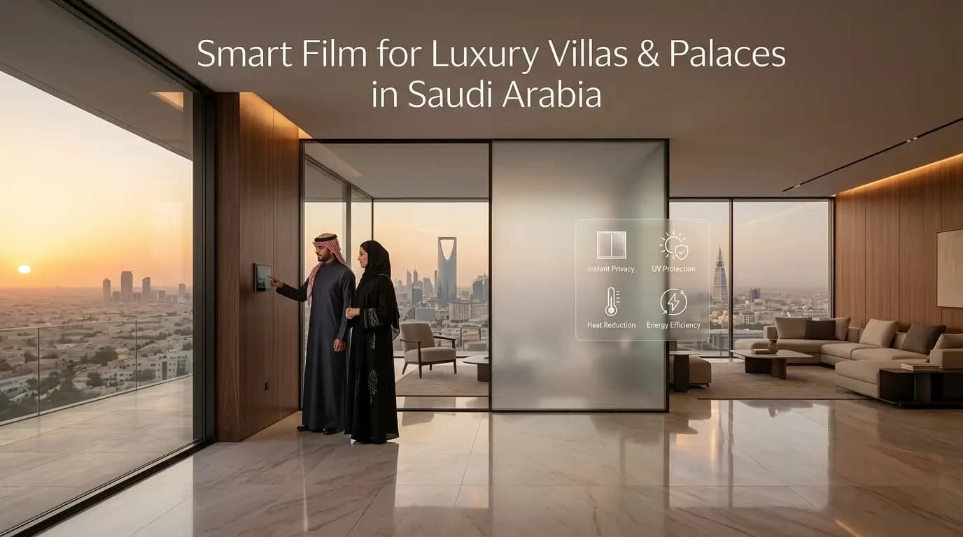 Smart Film for Saudi Villas & Palaces: Privacy & Insulation