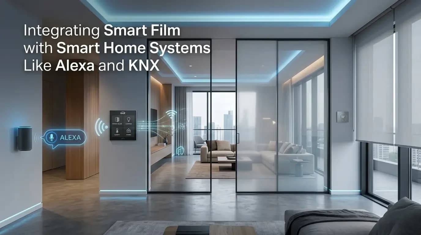 دمج الفيلم الذكي مع أنظمة المنازل الذكية مثل أليكسا وأنظمة KNX